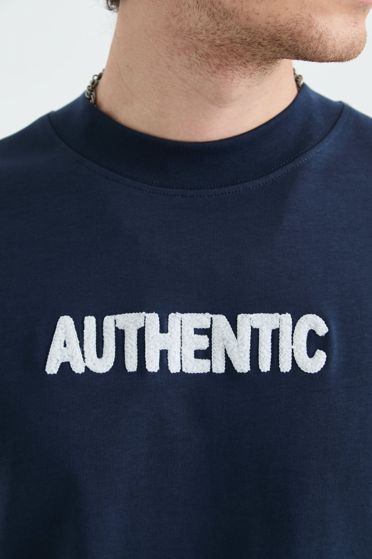 Auethentic Baskılı Unisex %100 Pamuk T-shirt
