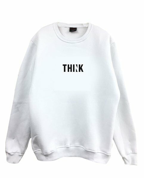 THINK Baskılı Sweatshirt