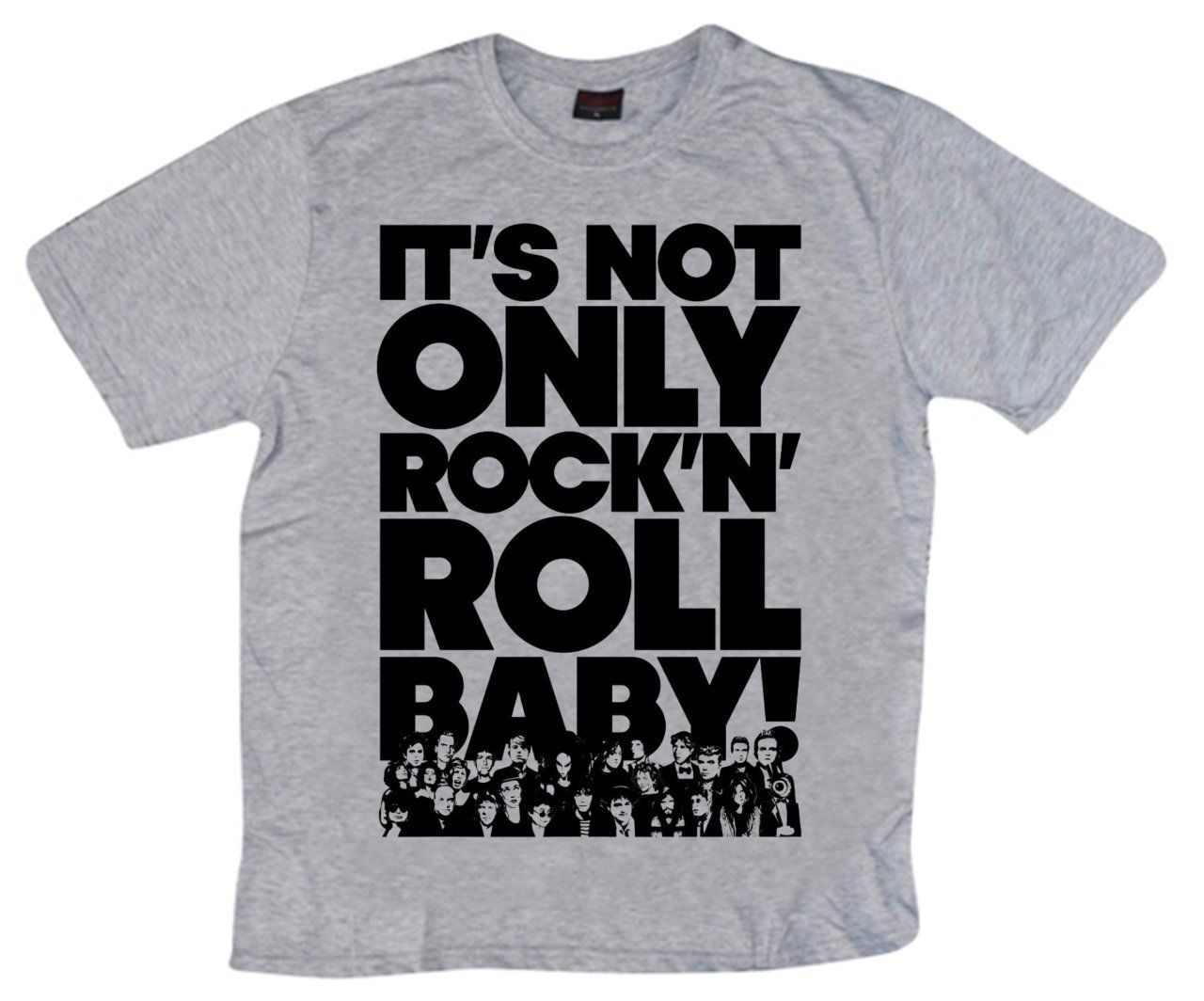 Rock And Roll Baskılı T-shirt