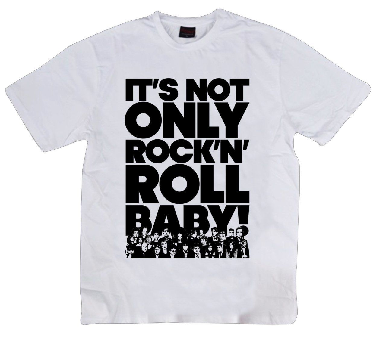 Rock And Roll Baskılı T-shirt