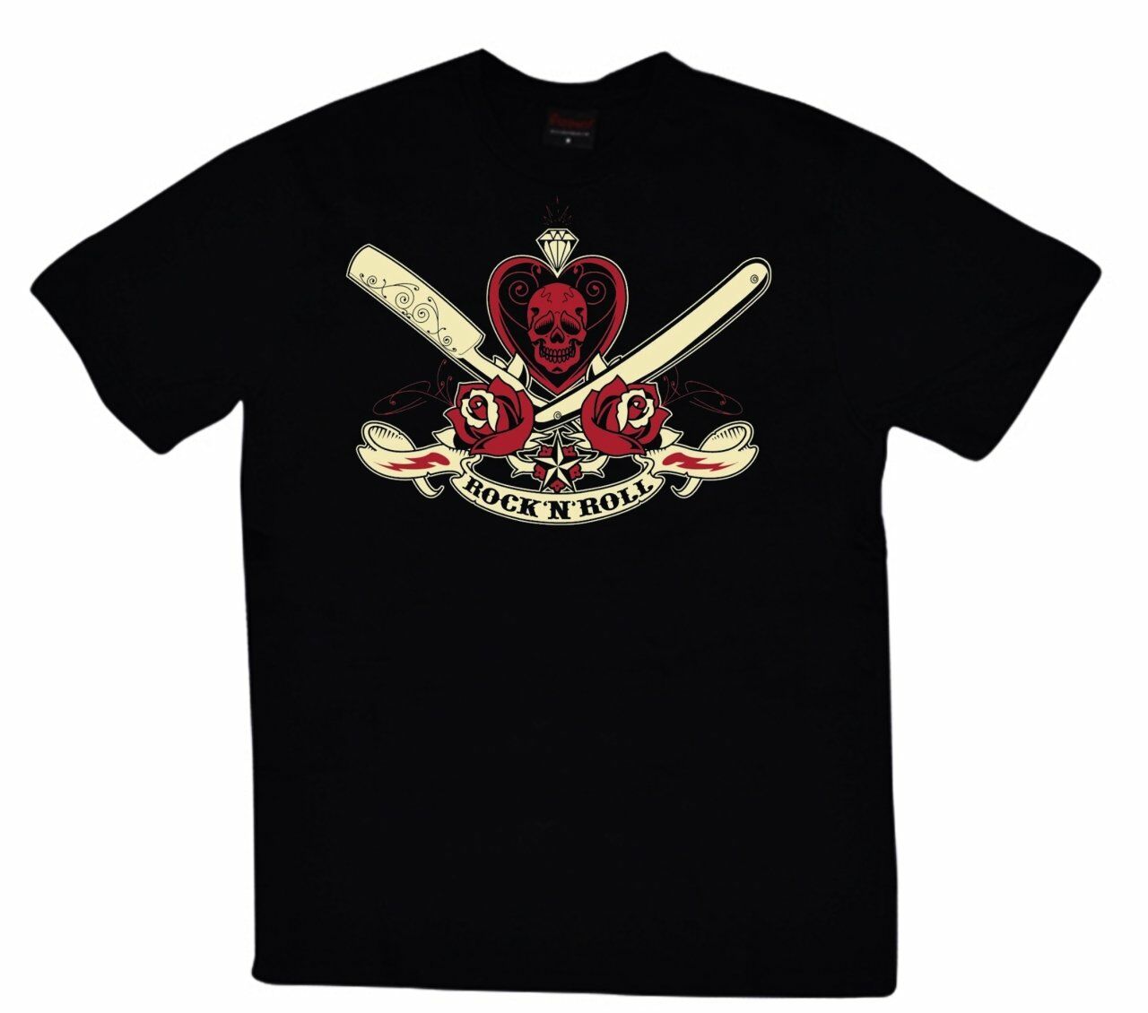Rock And Roll Baskılı T-shirt