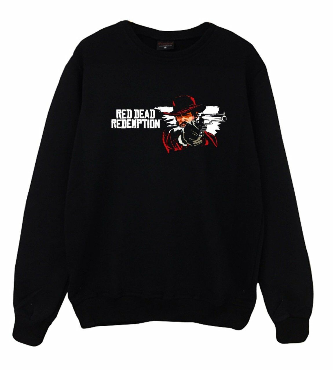 Red Dead Redemption Baskılı Bisiklet Yaka Sweatshirt