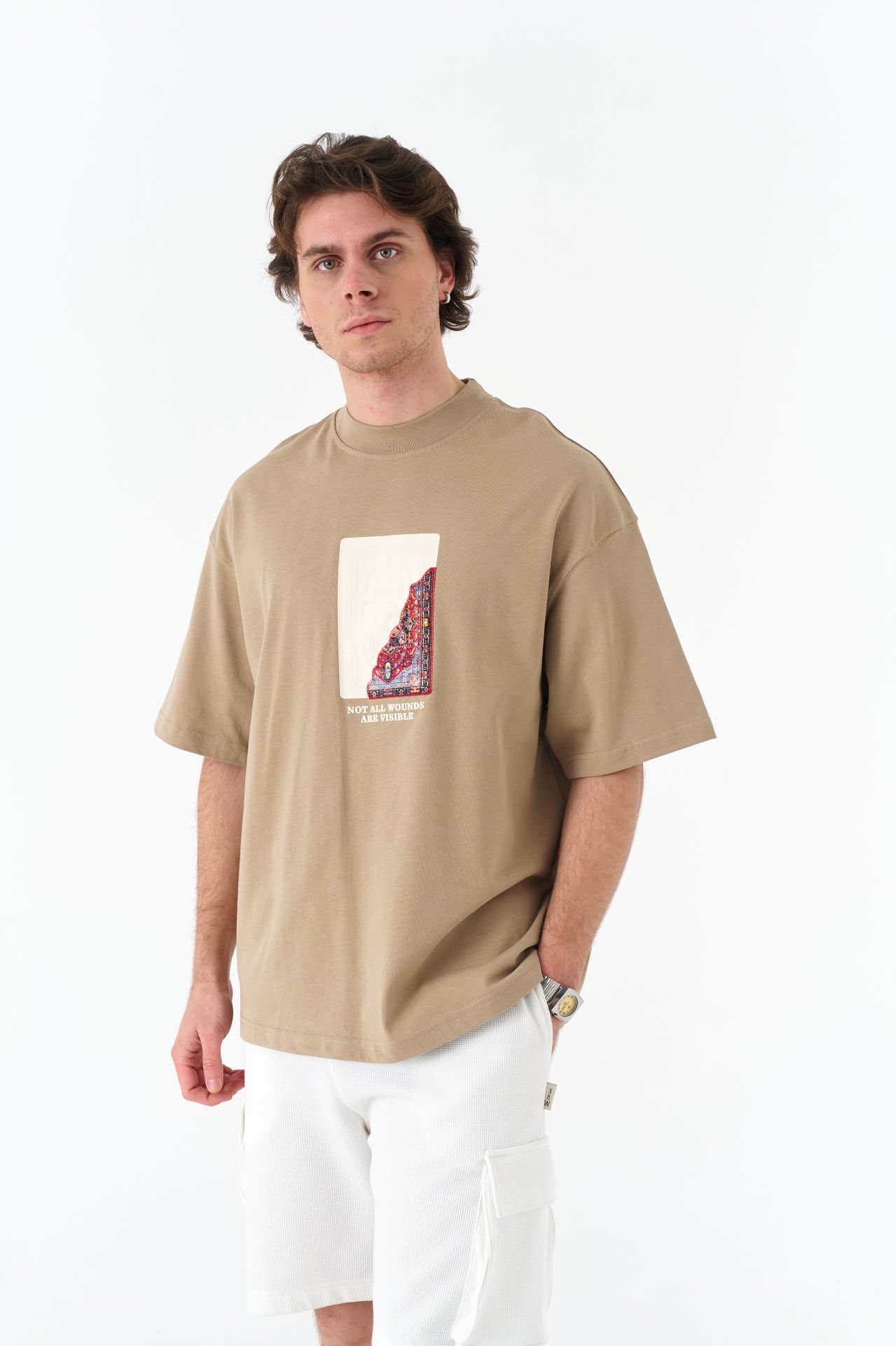 Not All Wounds Are Visible Baskılı, Nakışlı Unisex %100 Pamuk T-shirt