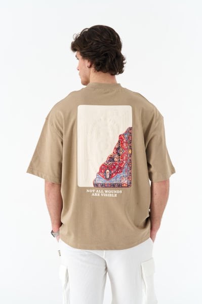 Not All Wounds Are Visible Baskılı, Nakışlı Unisex %100 Pamuk T-shirt