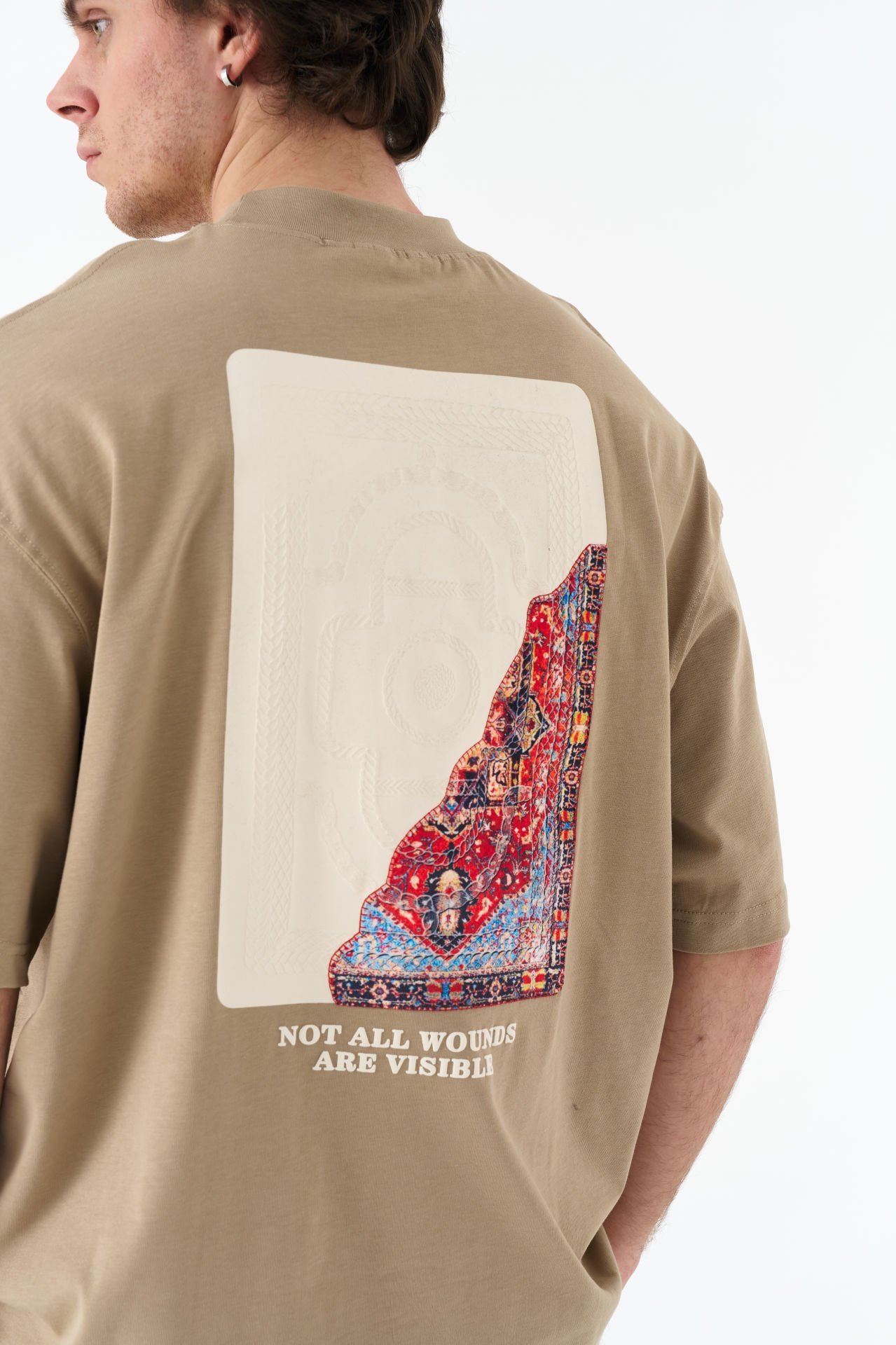 Not All Wounds Are Visible Baskılı, Nakışlı Unisex %100 Pamuk T-shirt