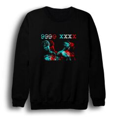 Xxxtentacion Baskılı Bisiklet Yaka Sweatshirt