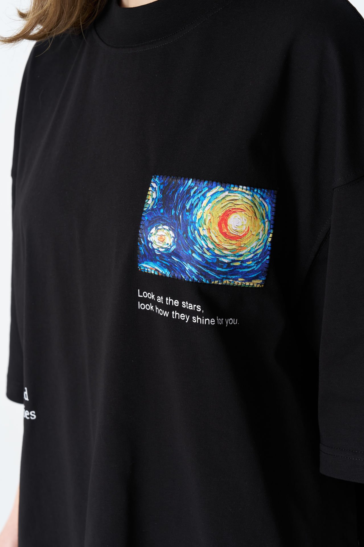 Vincent Van Gogh Baskılı, Nakışlı Unisex %100 Pamuk T-shirt