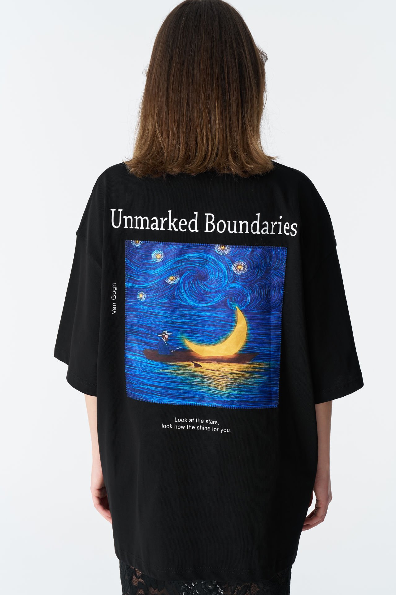 Vincent Van Gogh Baskılı, Nakışlı Unisex %100 Pamuk T-shirt