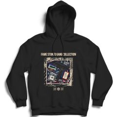 Gangsta Baskılı Kapşonlu Sweatshirt ( Fame Stoned Gang Collection New Season Hoodie )