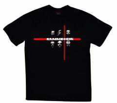 Rammstein Baskılı T-shirt