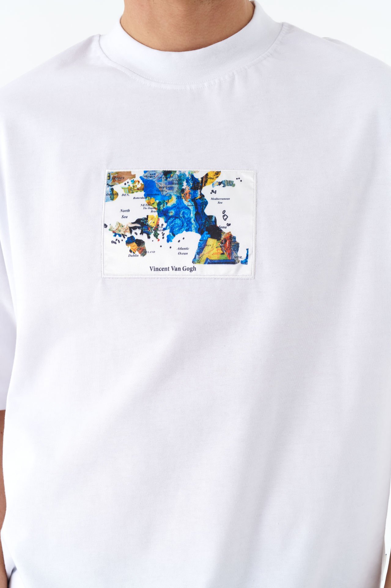 Vincent Van Gogh Baskılı, Nakışlı Unisex %100 Pamuk T-shirt