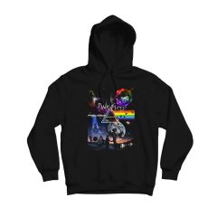 Pink Floyd Baskılı Kapşonlu Sweatshirt