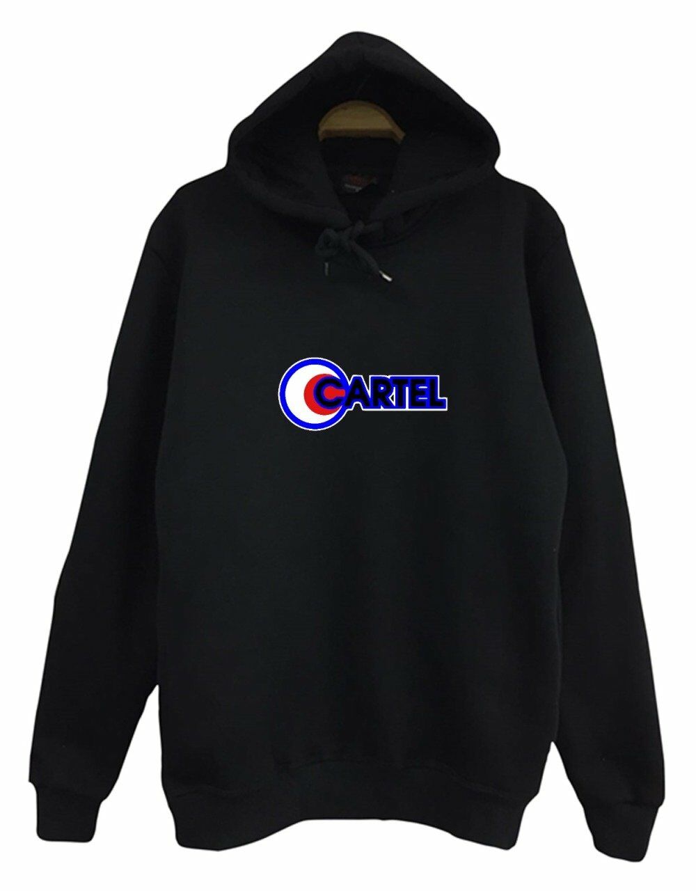 Cartel Baskılı Kapüşonlu Sweatshirt