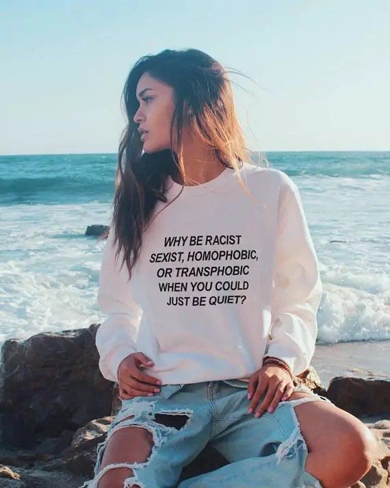 Be Quiet Baskılı Sweatshirt