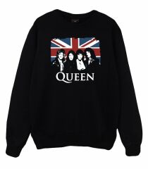 Queen Baskılı Sweatshirt