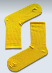 Düz Sarı Renk Çorap