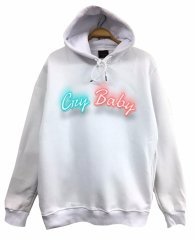 CRY BABY Baskılı Sweatshirt BEYAZ - M