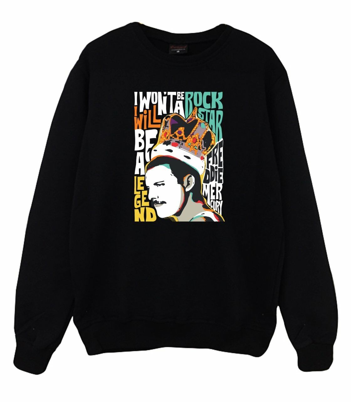 Queen Baskılı Sweatshirt