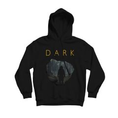 Dark Baskılı Kapşonlu Sweatshirt