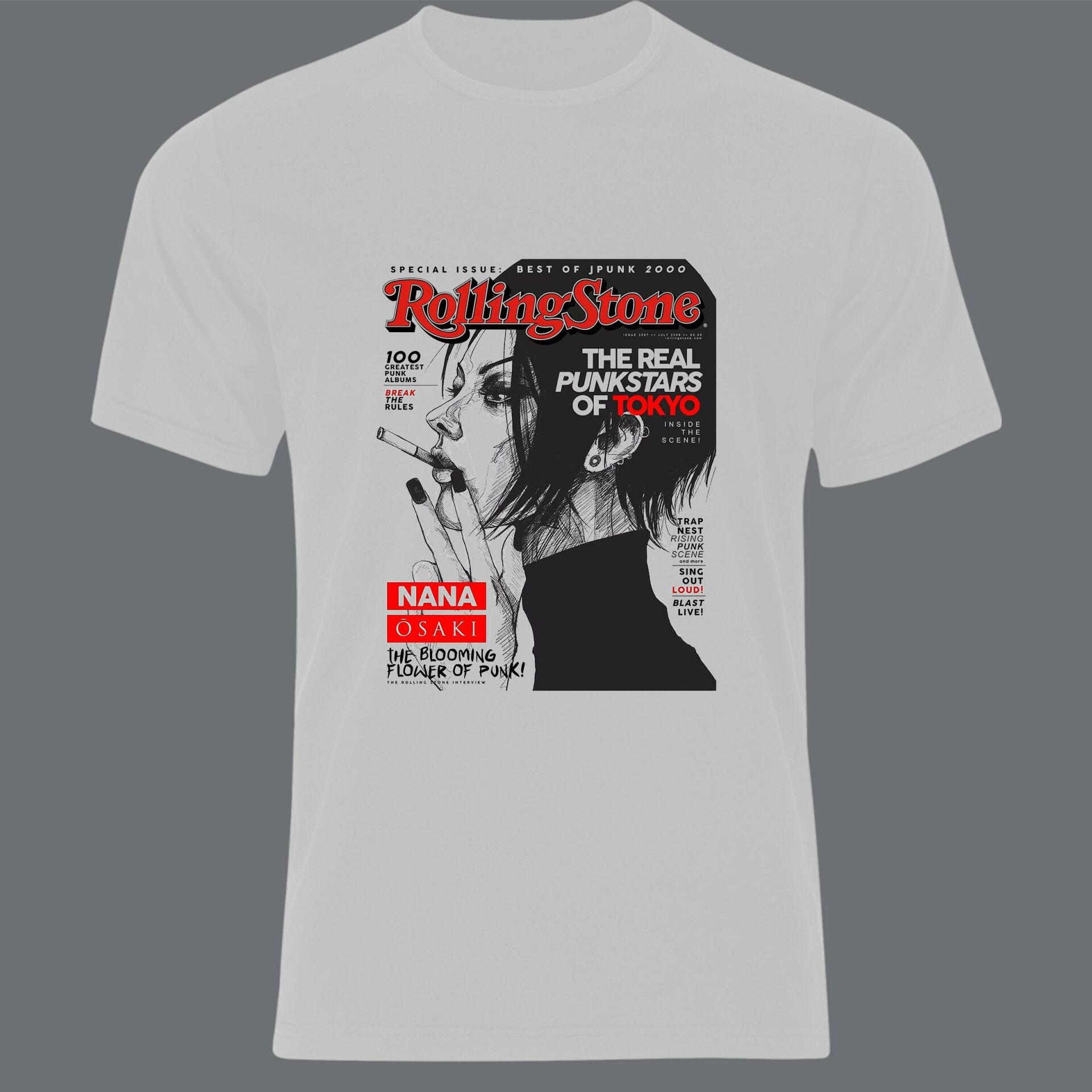 Black Stones - Nana Anime Baskılı Tshirt