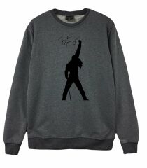 Queen Baskılı Sweatshirt