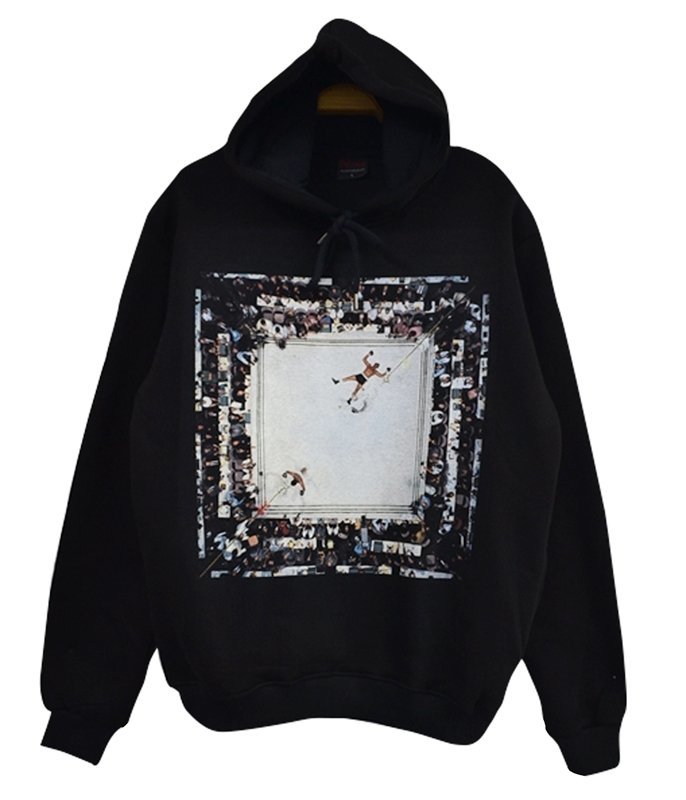 MUHAMMED ALİ Baskılı Sweatshirt SİYAH - 2XL