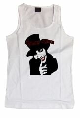 Marilyn Manson Baskılı Sıfır Kol T-Shirt