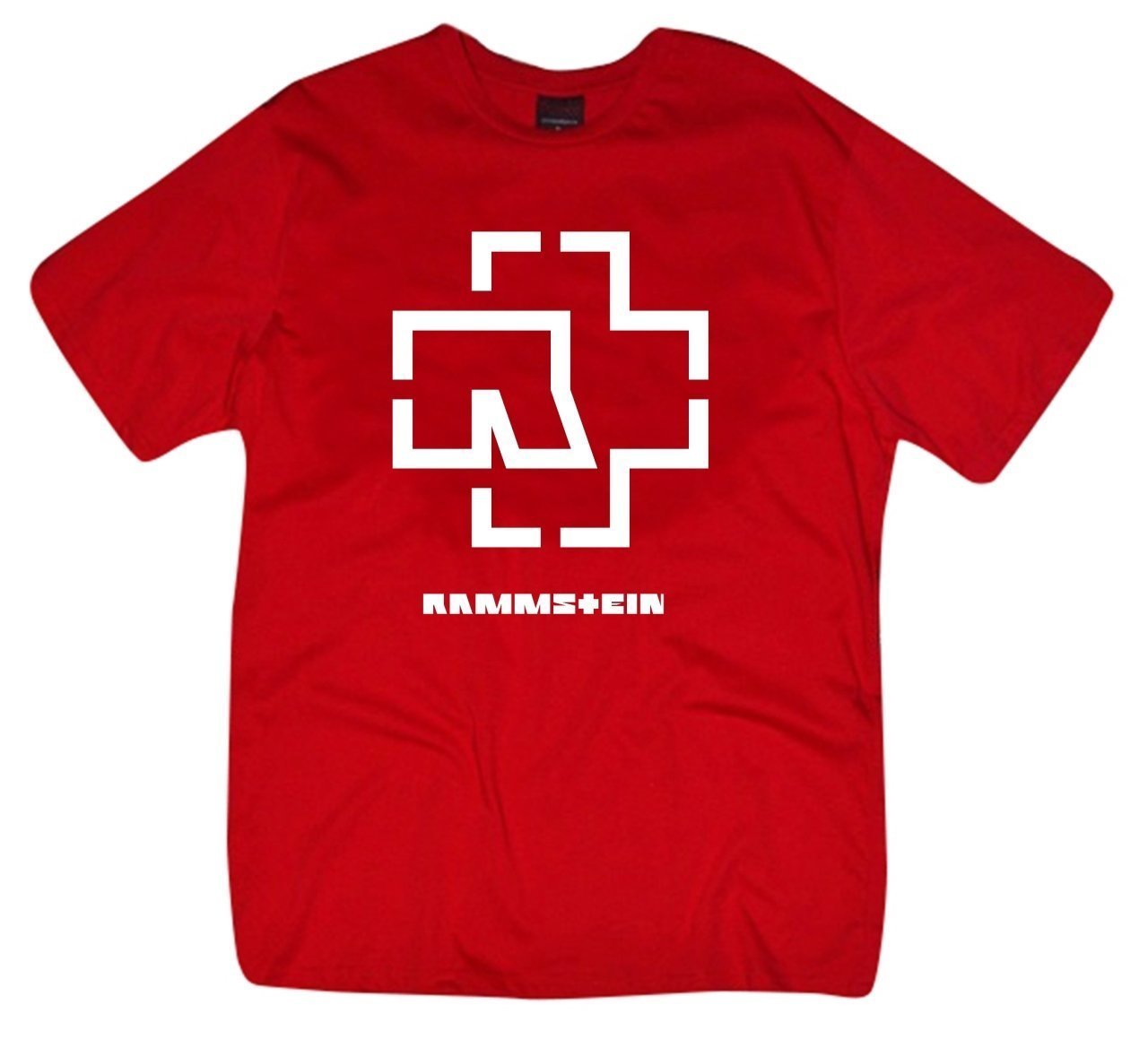 Rammstein Bask l T shirt KIRMIZI L