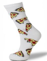 Pizza Dilimi Baskılı Çorap