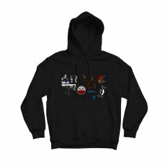 Pink Floyd Baskılı Kapşonlu Sweatshirt
