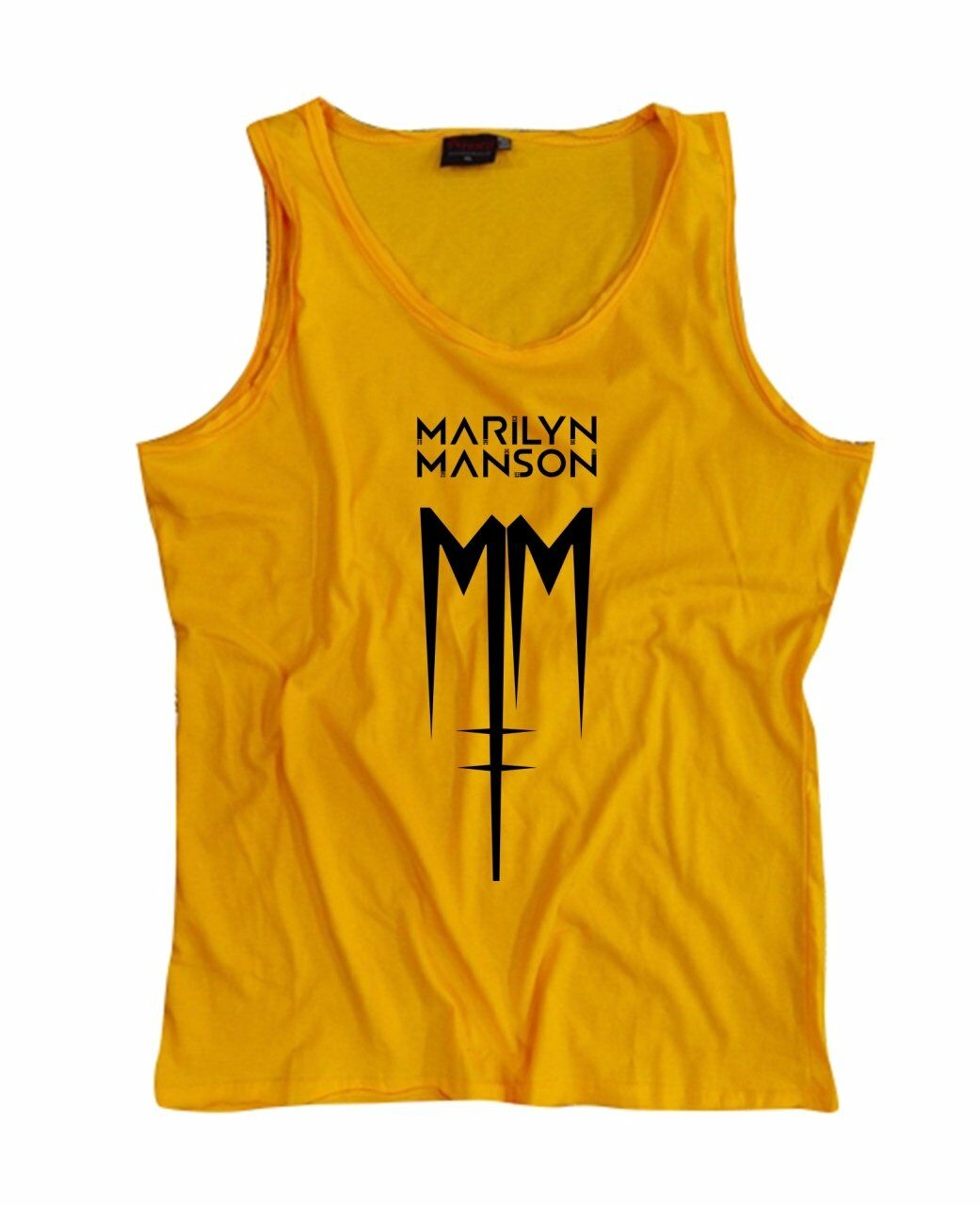 Marilyn Manson Baskılı Sıfır Kol T-Shirt