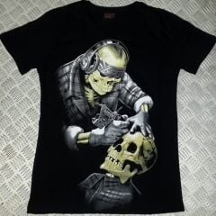 KURU KAFA Baskılı T-shirt