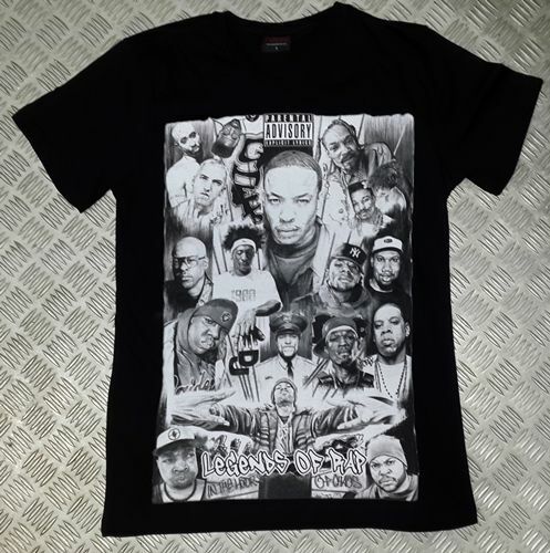 LEGEND OF RAP Baskılı T-shirt