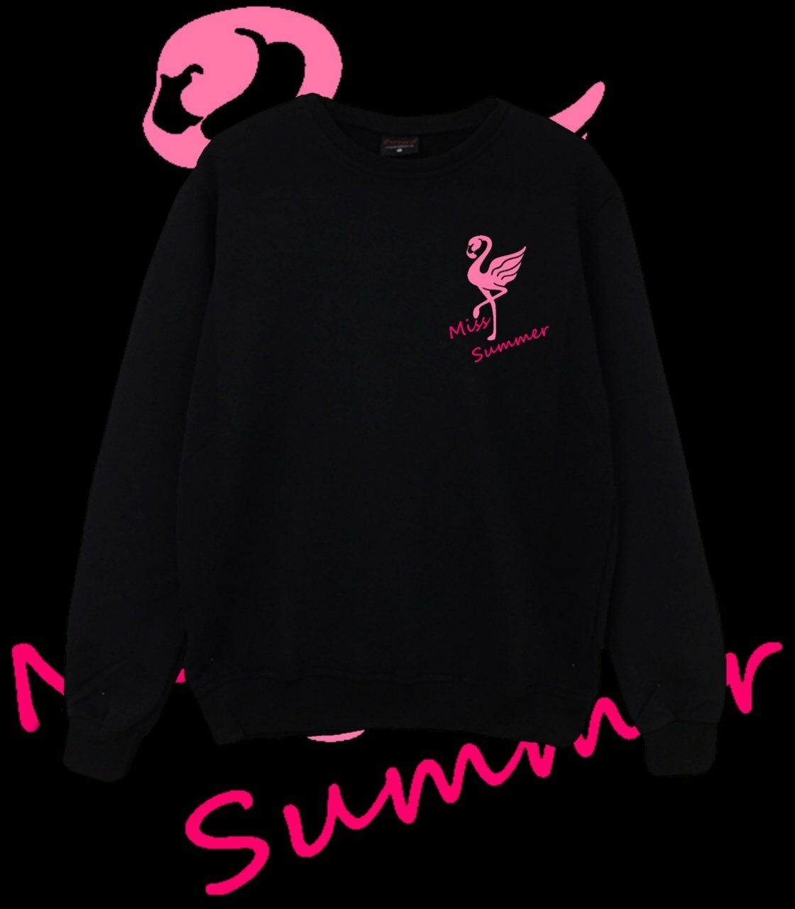 Flamingo Baskılı Sweatshirt