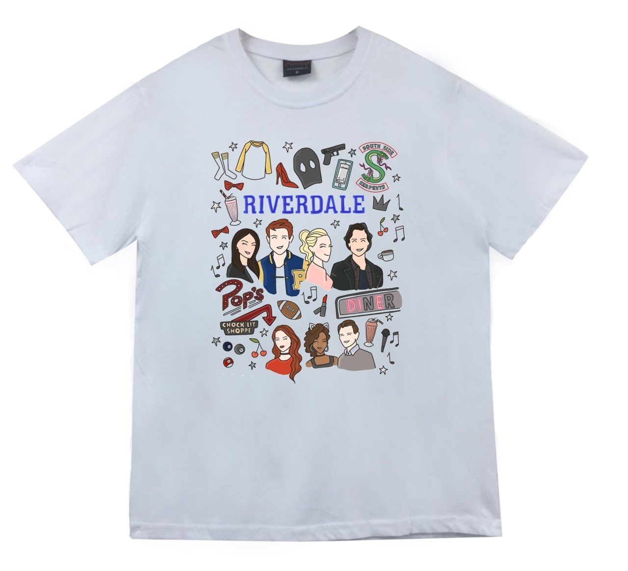 Riverdale Southside Serpents Baskılı T-shirt
