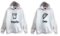 Tequila and Lime Baskılı Sevgililer Günü Özel Sweatshirt