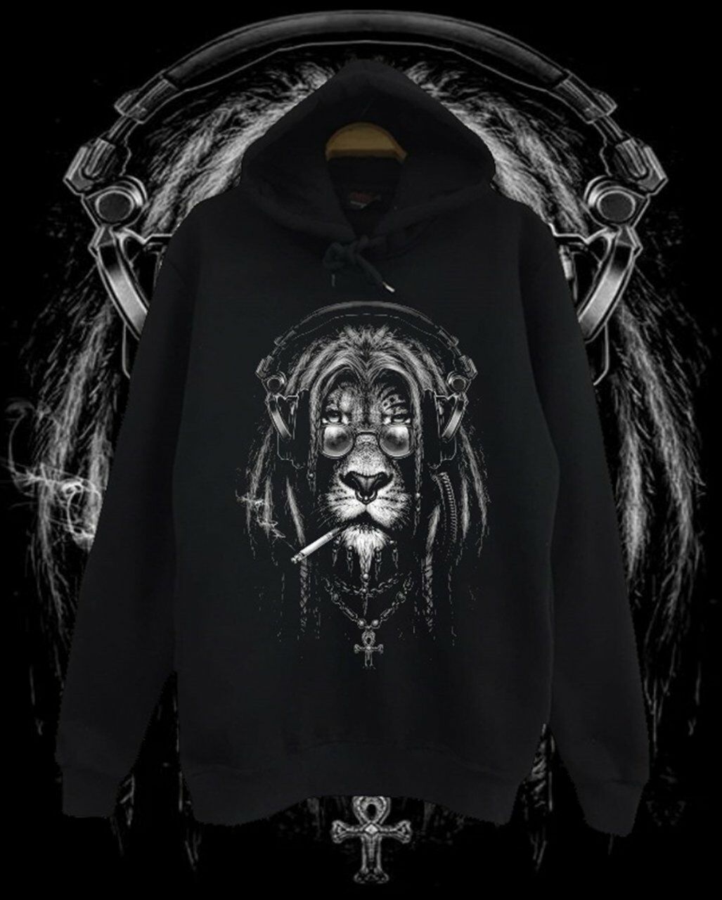 Aslan Hippi Baskılı Sweatshirt