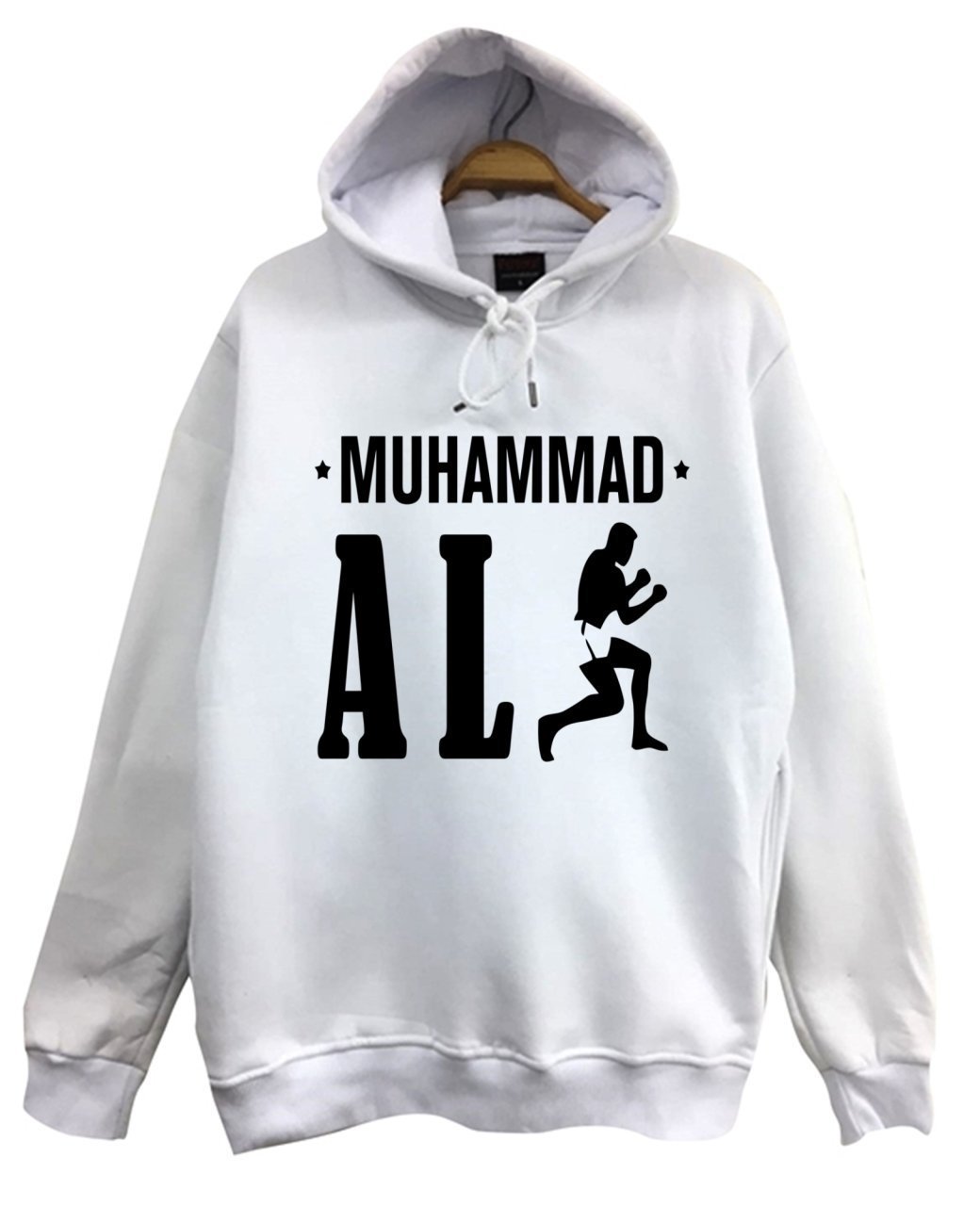 MUHAMMED ALİ Baskılı Sweatshirt BEYAZ - L