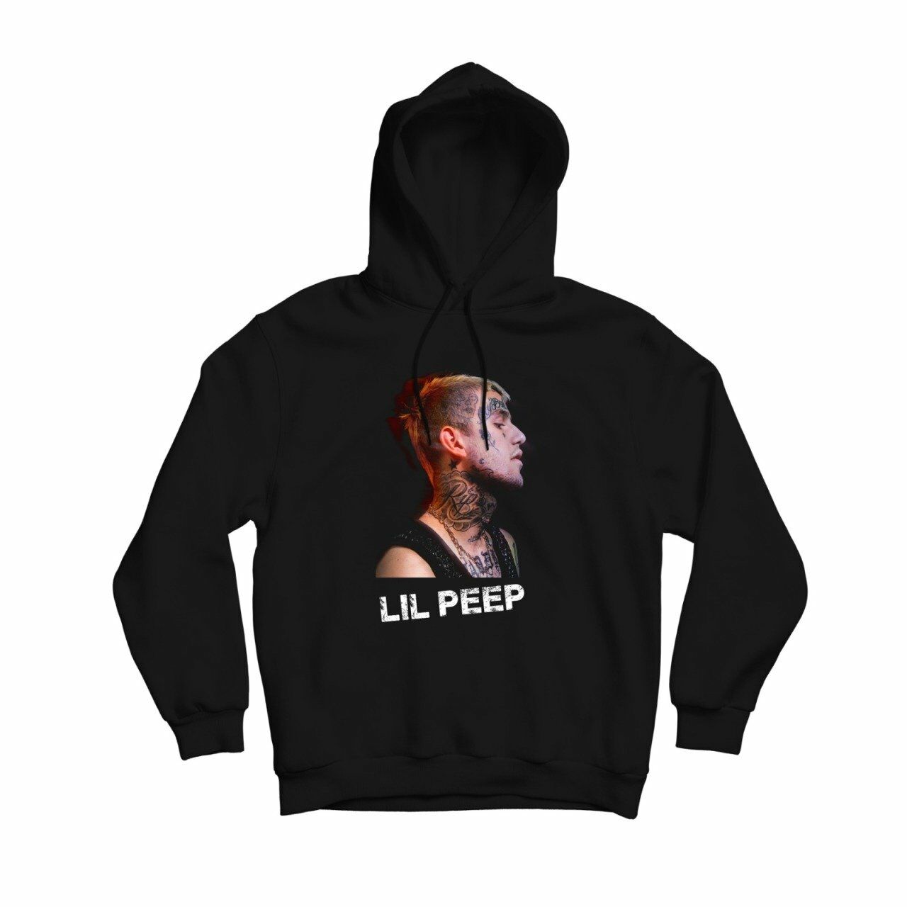 Lil Peep Baskılı Kapşonlu Sweatshirt