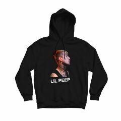 Lil Peep Baskılı Kapşonlu Sweatshirt