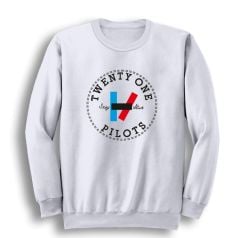 Twenty One Pilots Baskılı Sweatshirt