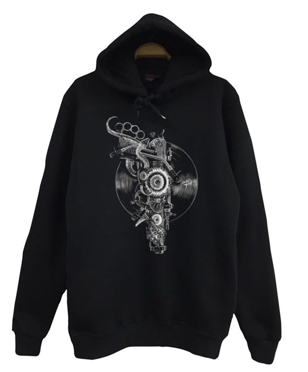Plak Silah Baskılı Sweatshirt
