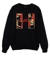 Daft Punk Baskılı Sweatshirt