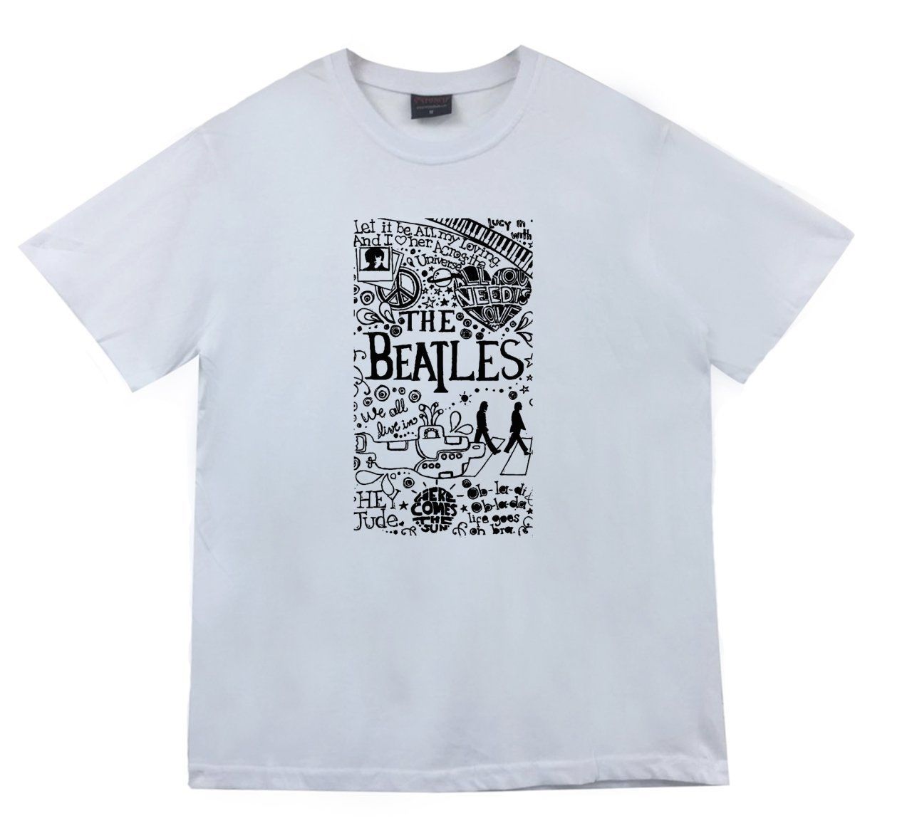 The Beatles Baskılı T-shirt