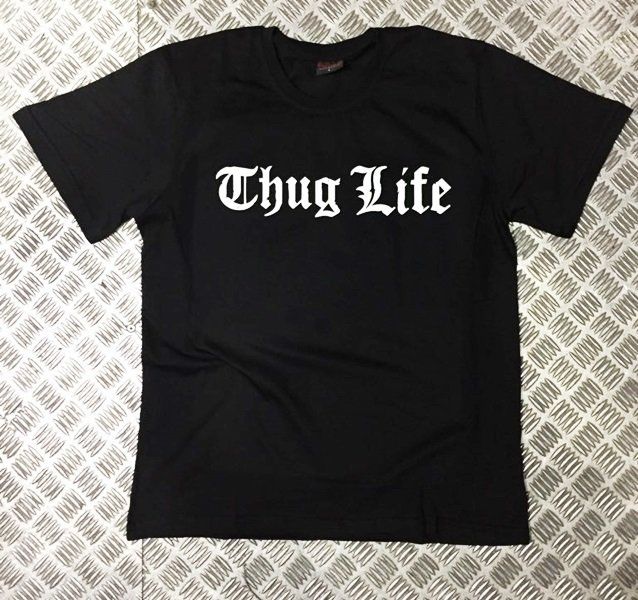 TUPAC - THUG LIFE Baskılı T-shirt