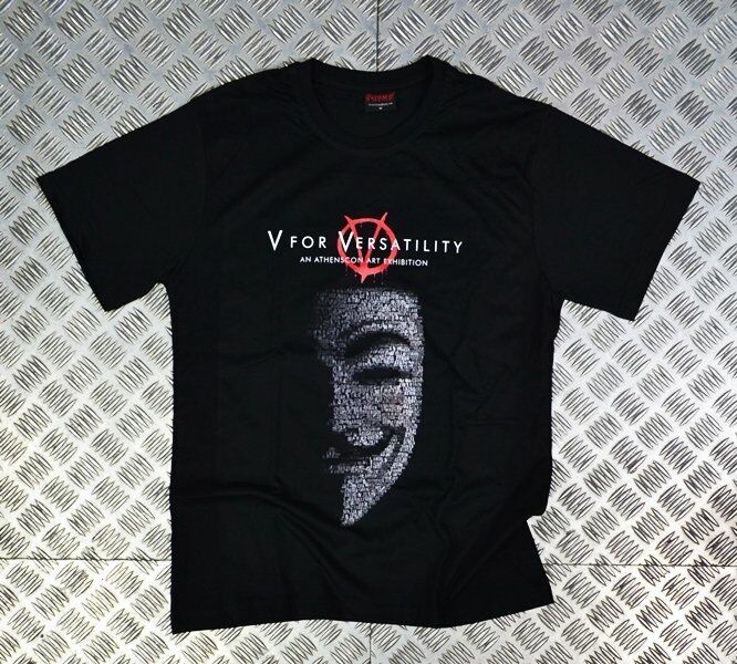 V FOR VENDETTA Baskılı T-shirt
