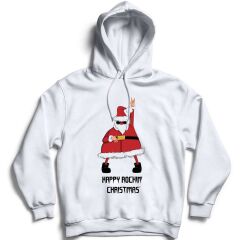 Noel Baba Christmas Yeni Yıl Baskılı Kapüşonlu Sweatshirt