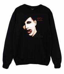 Marilyn Manson Baskılı Sweatshirt