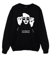 Marilyn Manson Baskılı Sweatshirt