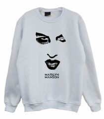 Marilyn Manson Baskılı Sweatshirt